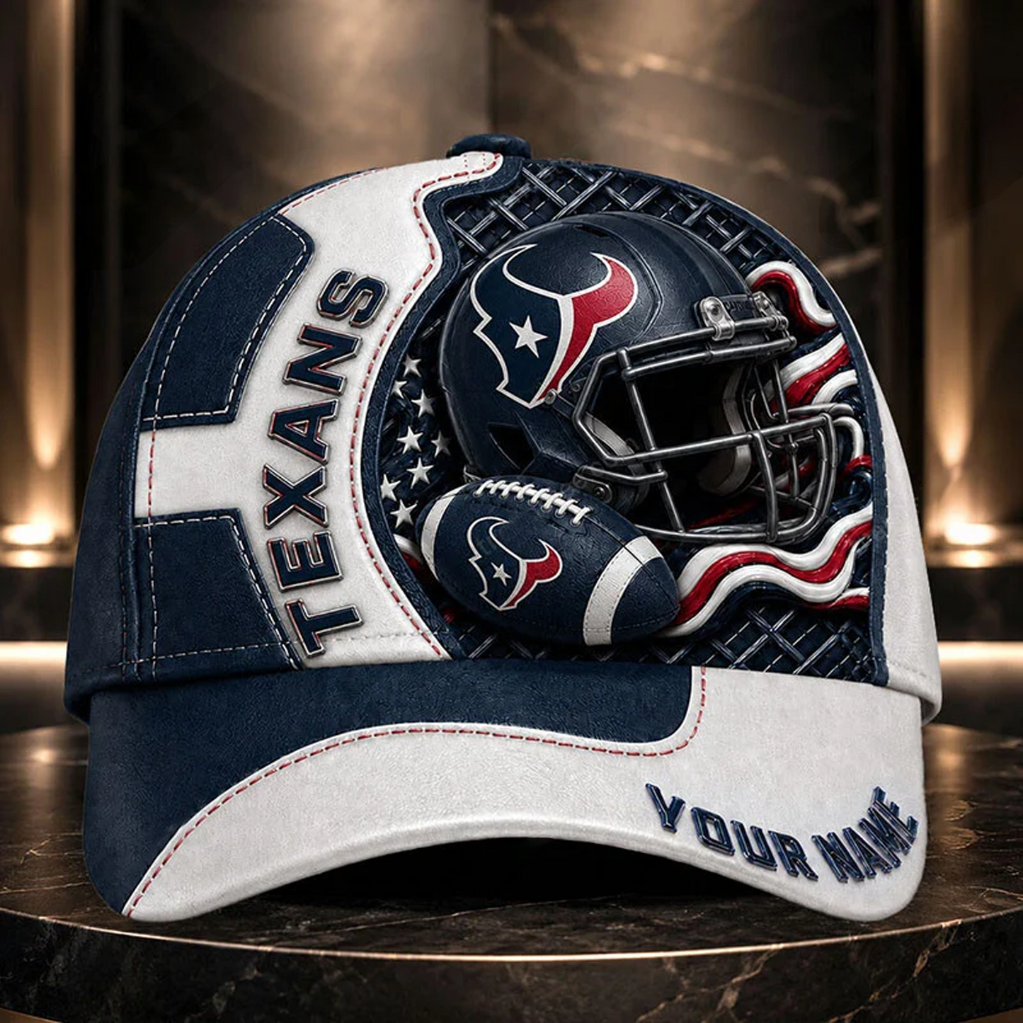 Premium NFL x HOU 3D Custom Cap DATND TANTD 280526