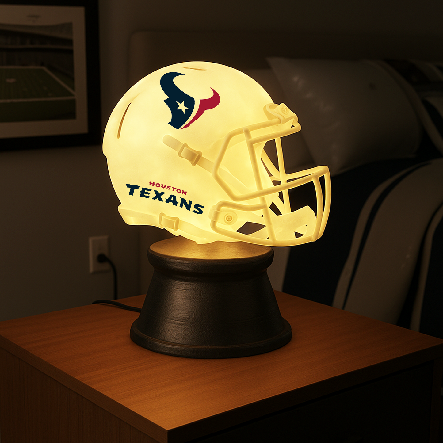 Premium NFL x HOU LED Helmet Night Light DATND TANTD