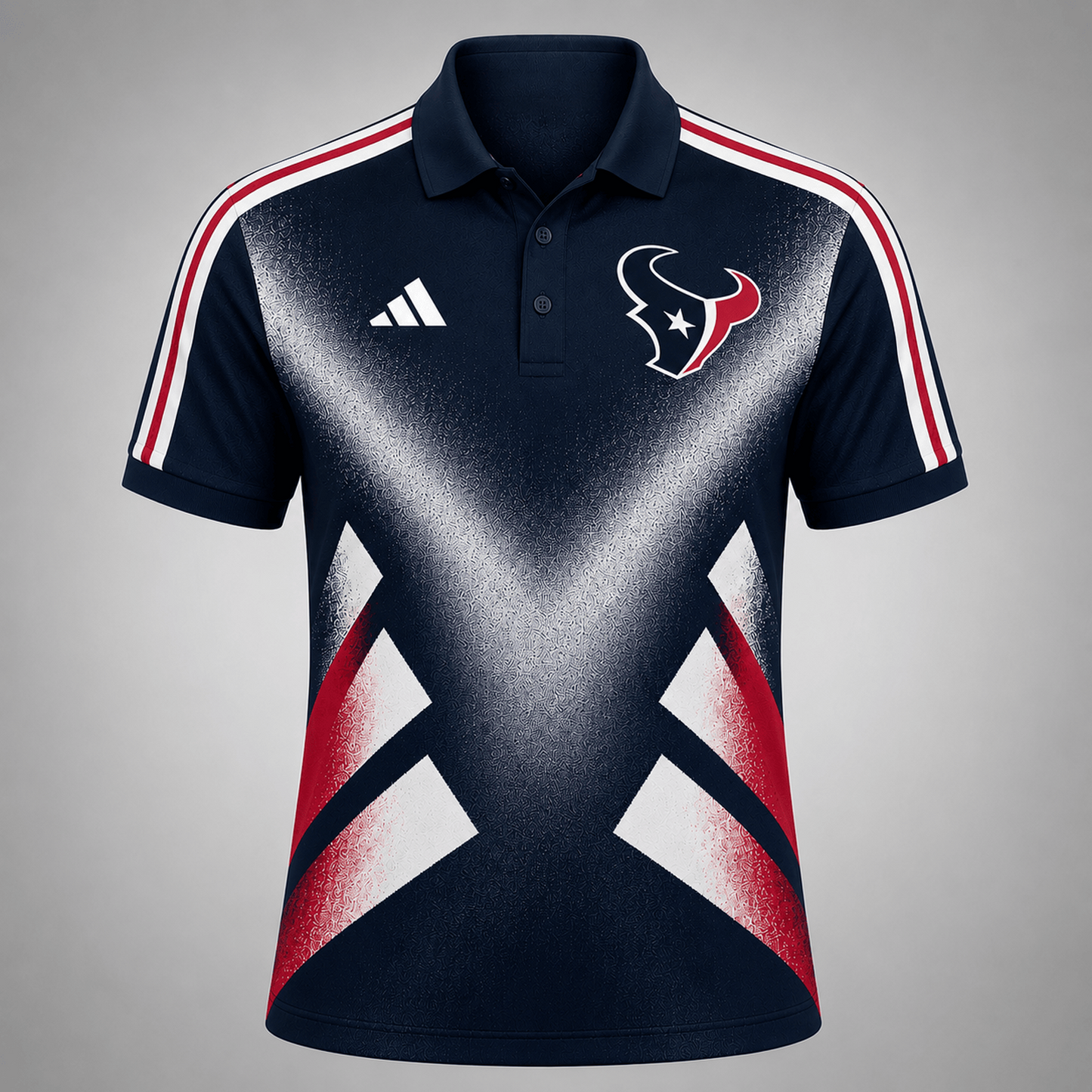 Premium NFL x HOU Sports Fan Geometric Pattern Polo Shirt 270626