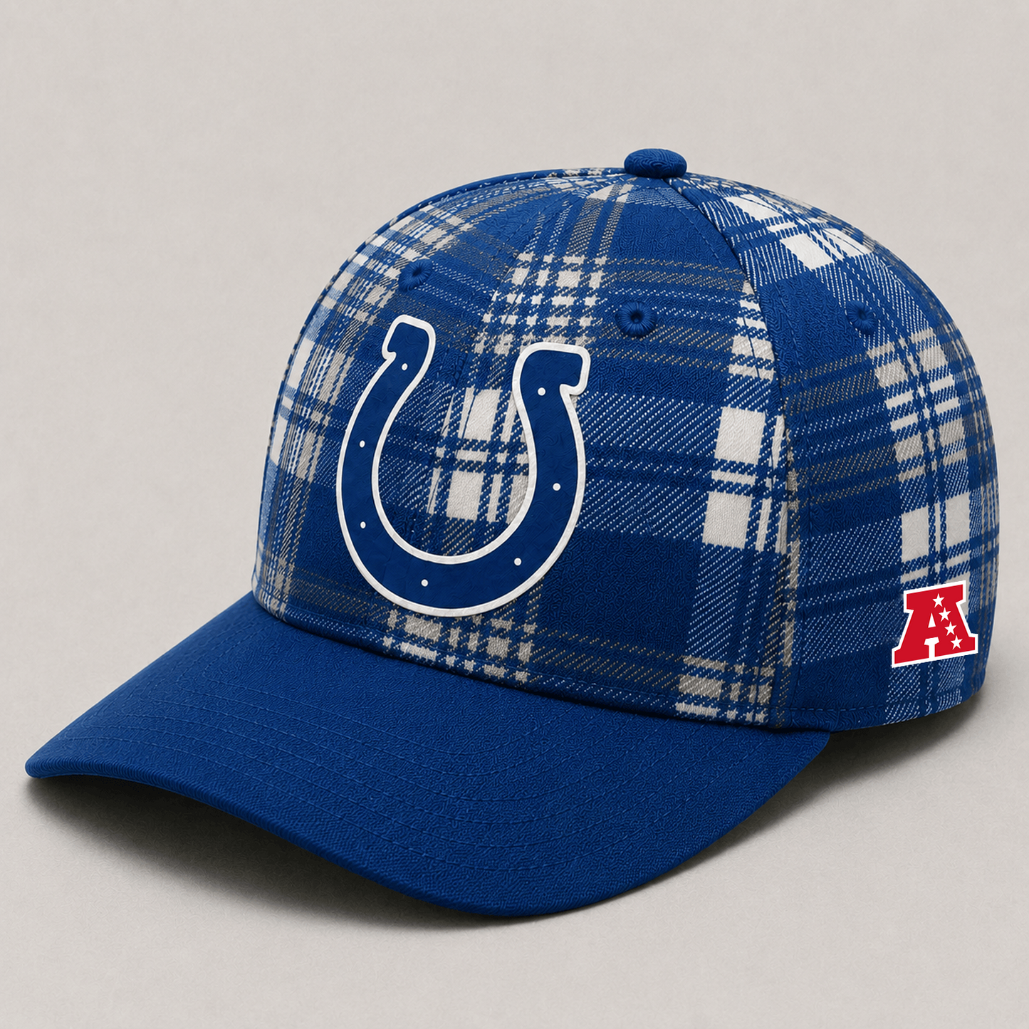 Premium NFL x IND Plaid Game Day Style cap