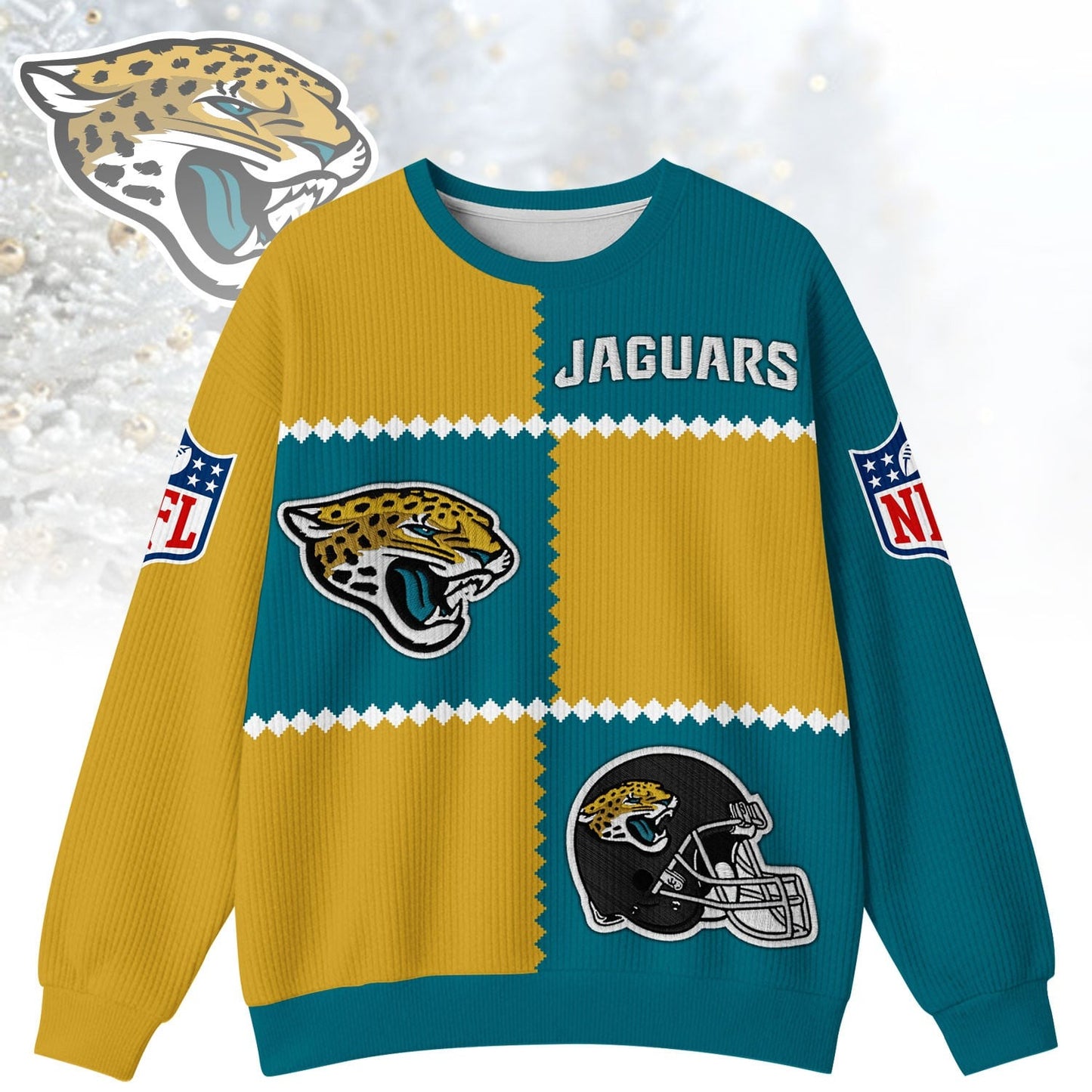 Premium NFL x JAC Cozy Holiday SweatShirt NDT NHM