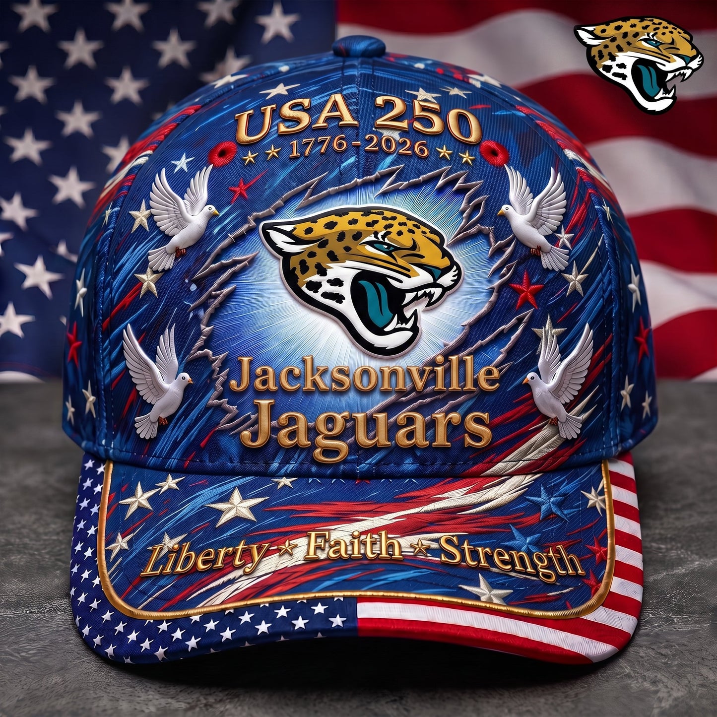 Premium NFL x JJ 250 Years Anniversary Of Freedom Cap V4  260626