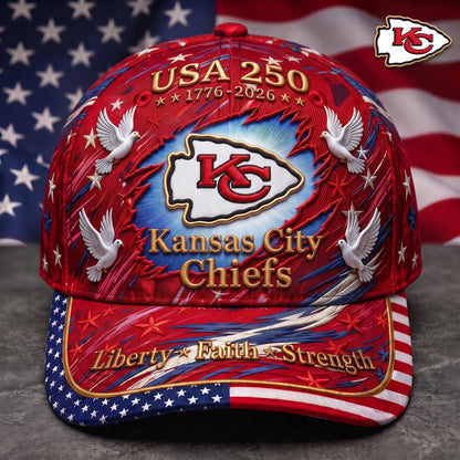 Premium NFL x KC 250 Years Anniversary Of Freedom Cap V4  260626