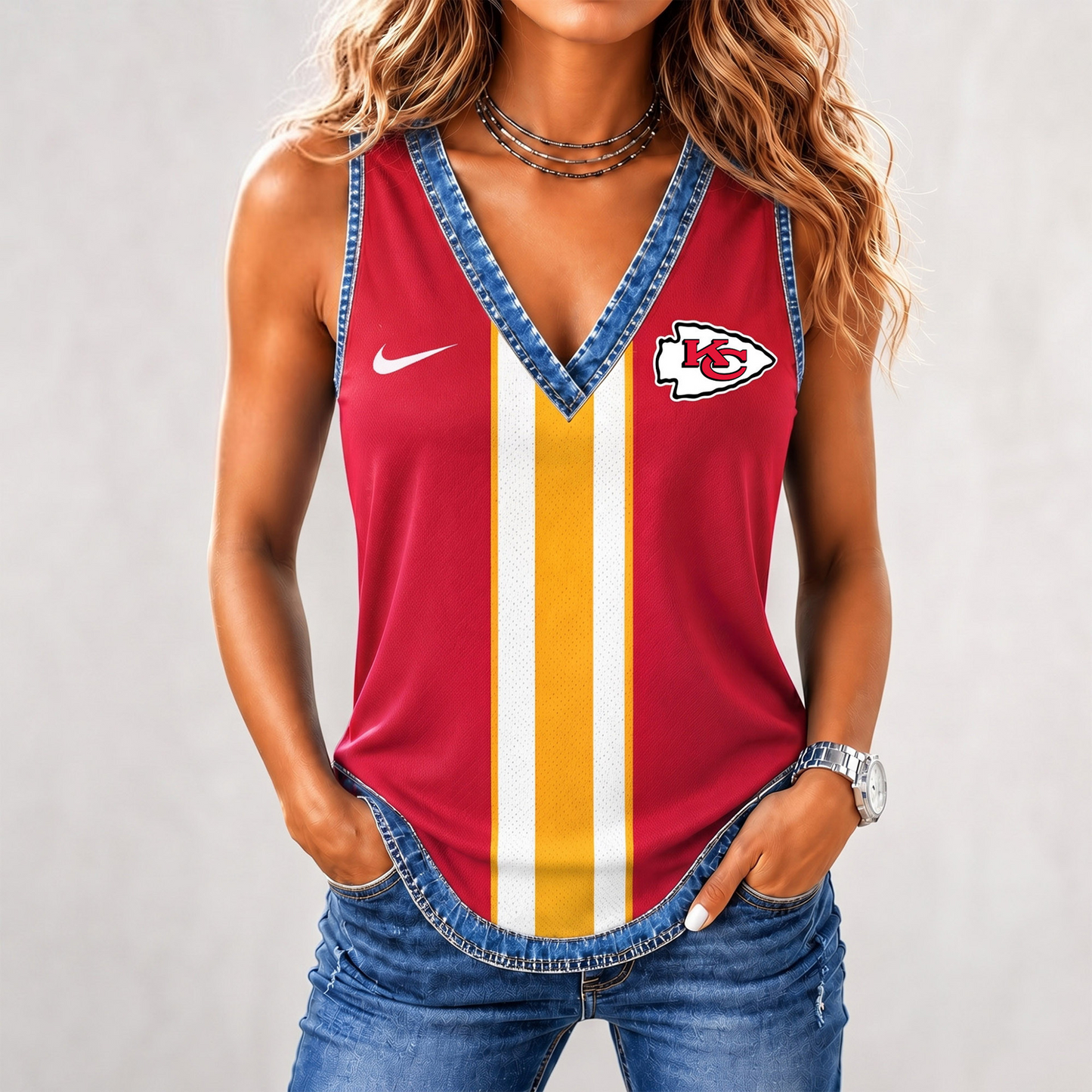 Premium NFL x KCC Game Day Sleeveless Top Shirt