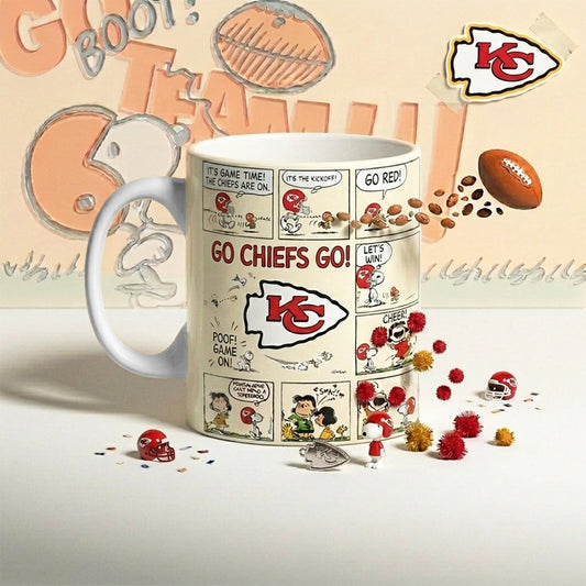 Premium NFL x KCC Peanuts Comic Mug NDT NHM 210426
