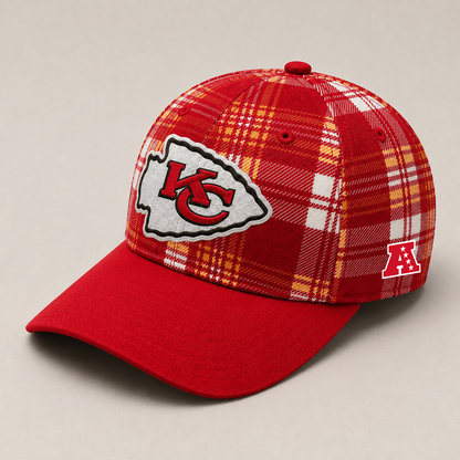 Premium NFL x KCC Plaid Game Day Style cap