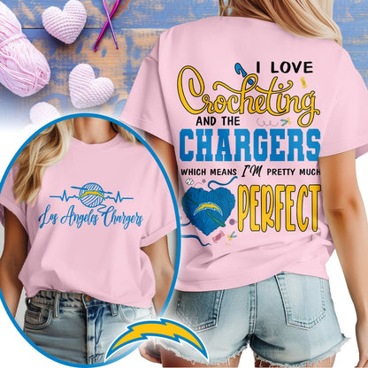 Premium NFL x LAC Crochet Fan 3D Shirt NDT NHM 2810