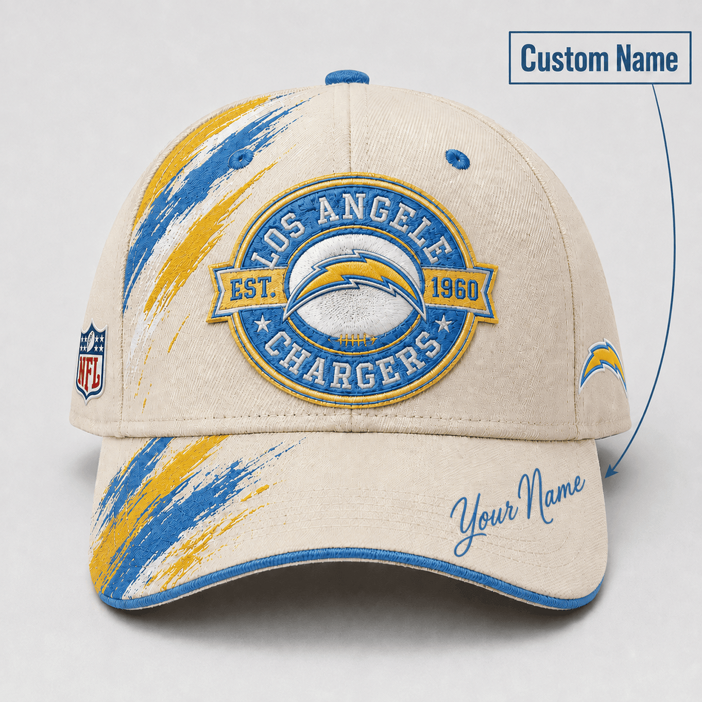 Premium NFL x LAC Custom Name Cap For Football Fans Loving Sporty Style 030726