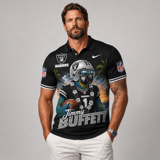 Premium NFL x LVR Tropical Parrot Performance Polo Shirt 180626
