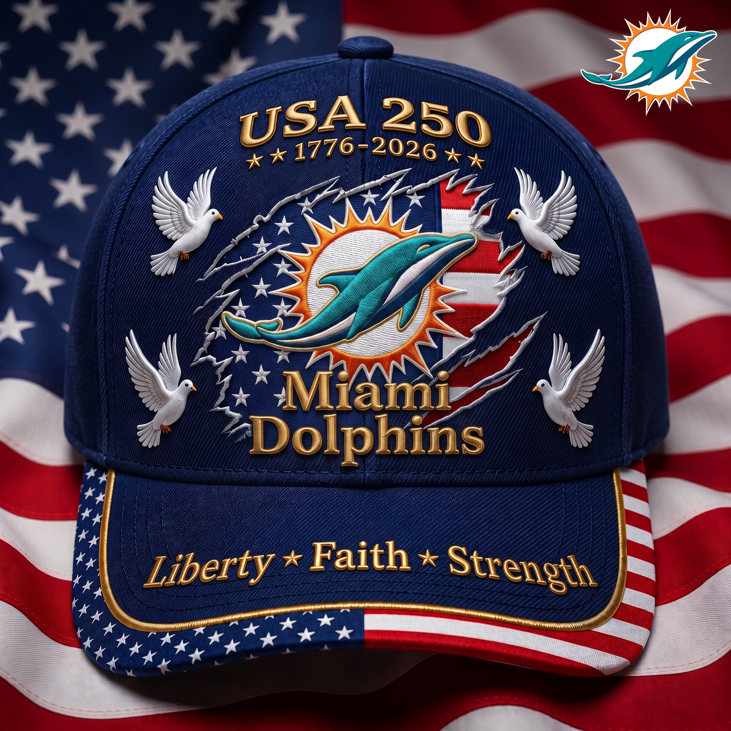 Premium NFL x MD 250 Years Anniversary Of Freedom Cap V2  260626