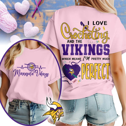 Premium NFL x MIN Crochet Fan 3D Shirt NDT NHM 2810