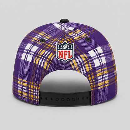 Premium NFL x MIN Plaid Game Day Style cap