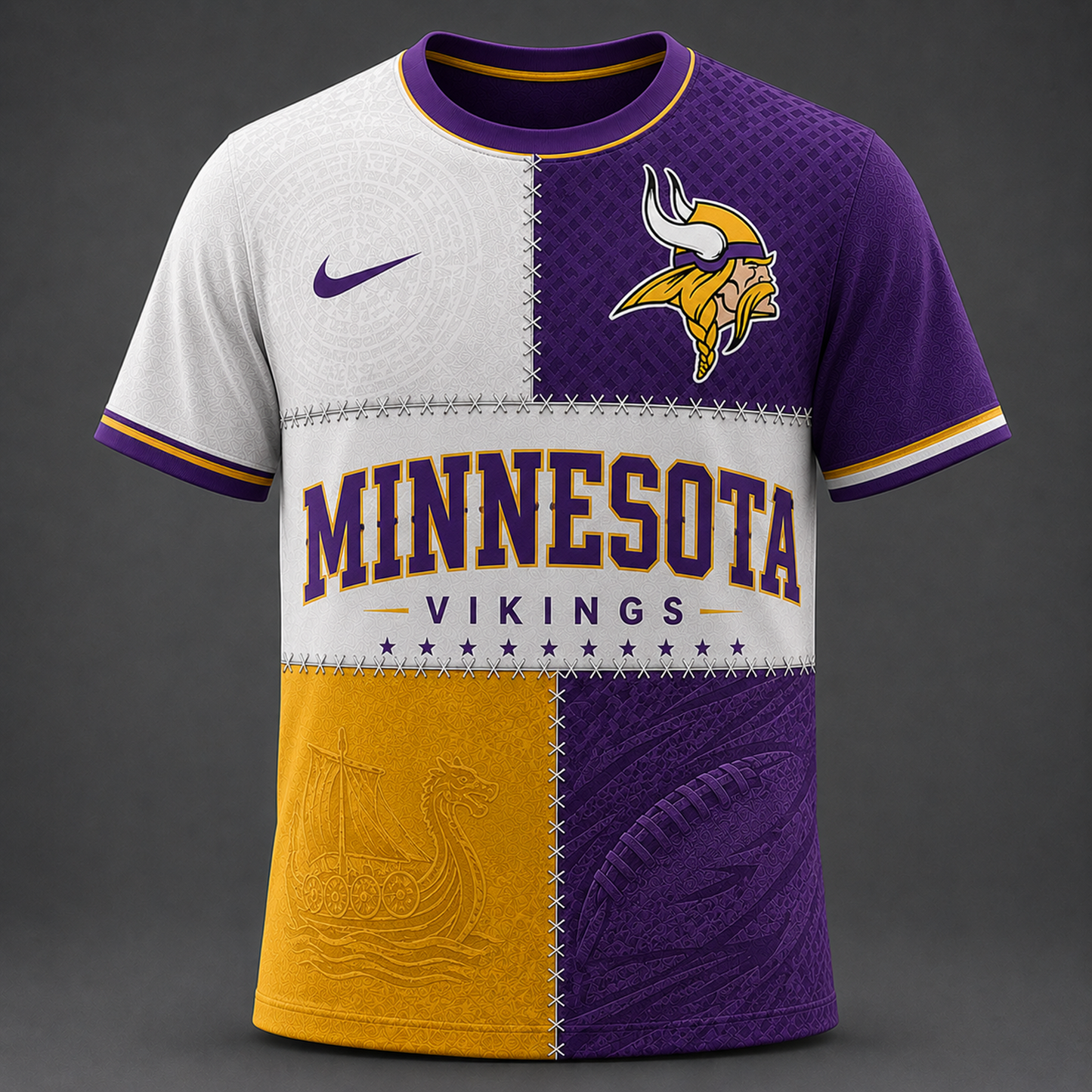Premium NFL x MIN Team Inspired T-Shirt 250626