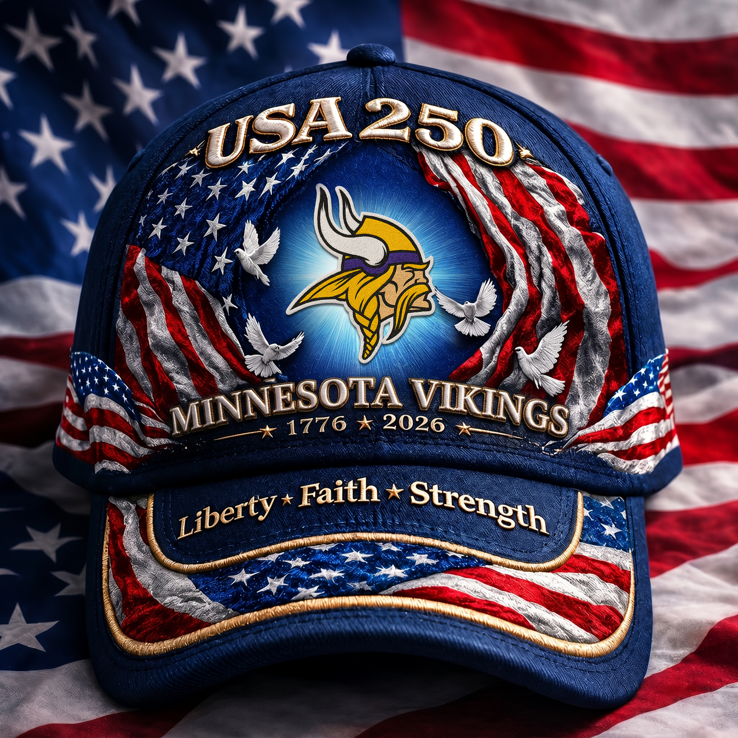 Premium NFL x MV 250 Years  Anniversary Of Freedom  Cap 220626