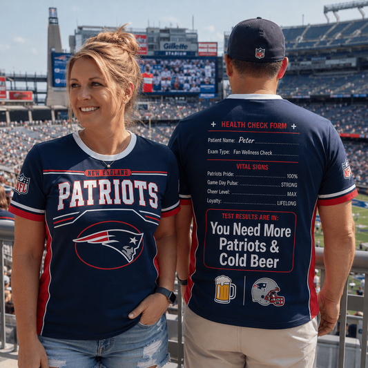 Premium NFL x NEP Funny Personalized Health Check Form 3D Shirt Football Enthusiasts 040726