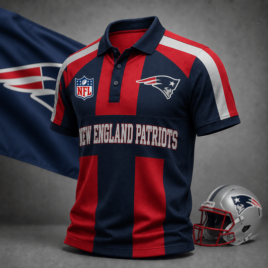 Premium NFL x NEP Heritage Stripe Rugby Polo Shirt