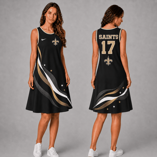 Premium NFL x NO Style Custom Sleeveless Dress Personalized Name Number 180626