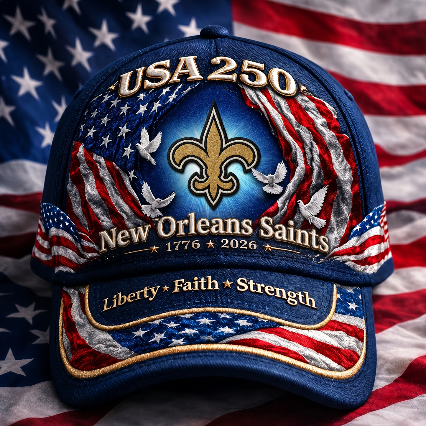 Premium NFL x NOS 250 Years  Anniversary Of Freedom  Cap 220626