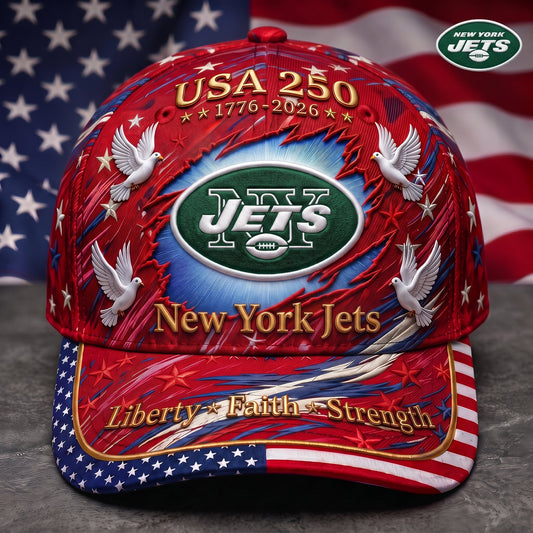 Premium NFL x NYJ 250 Years Anniversary Of Freedom Cap V4  260626