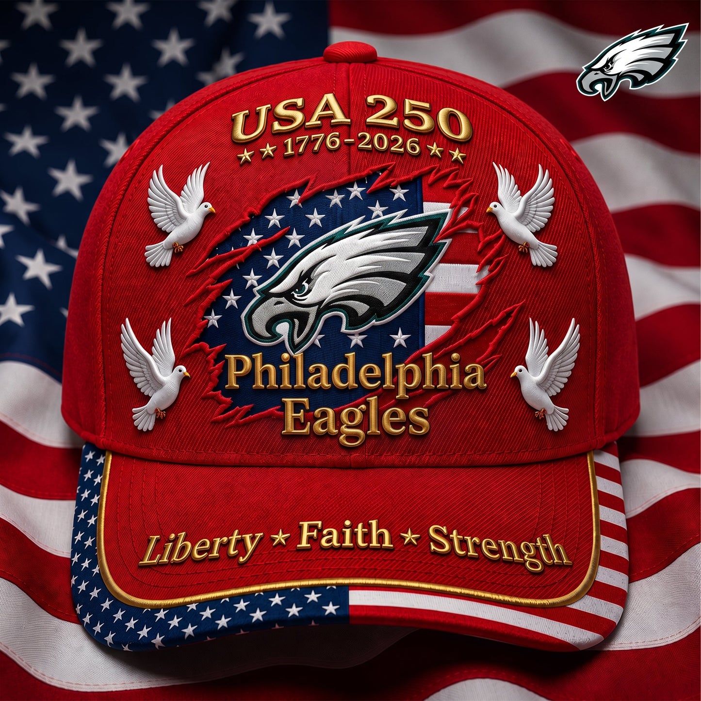 Premium NFL x PE 250 Years Anniversary Of Freedom Cap V2  260626