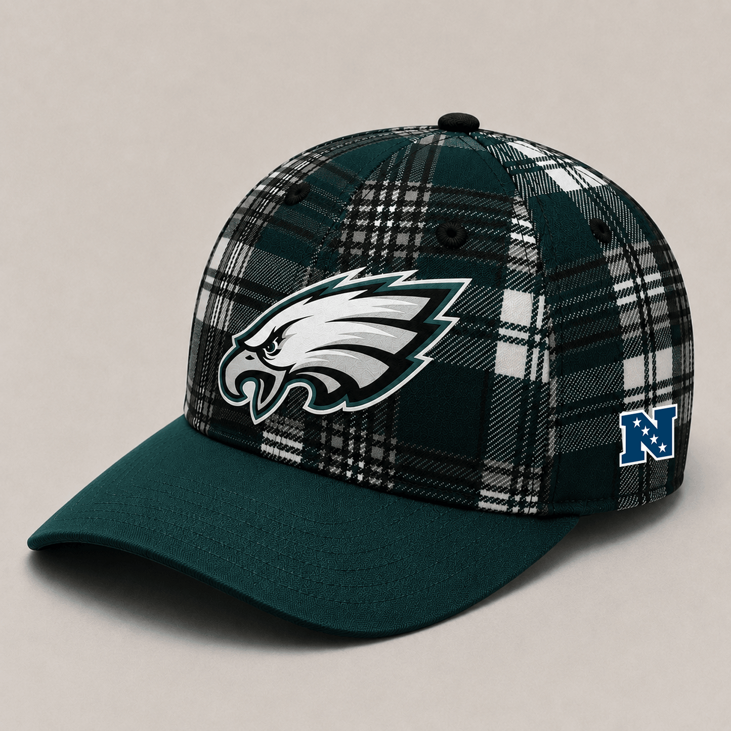 Premium NFL x PHI Plaid Game Day Style cap