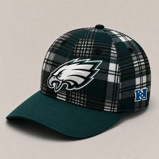 Premium NFL x PHI Plaid Game Day Style cap