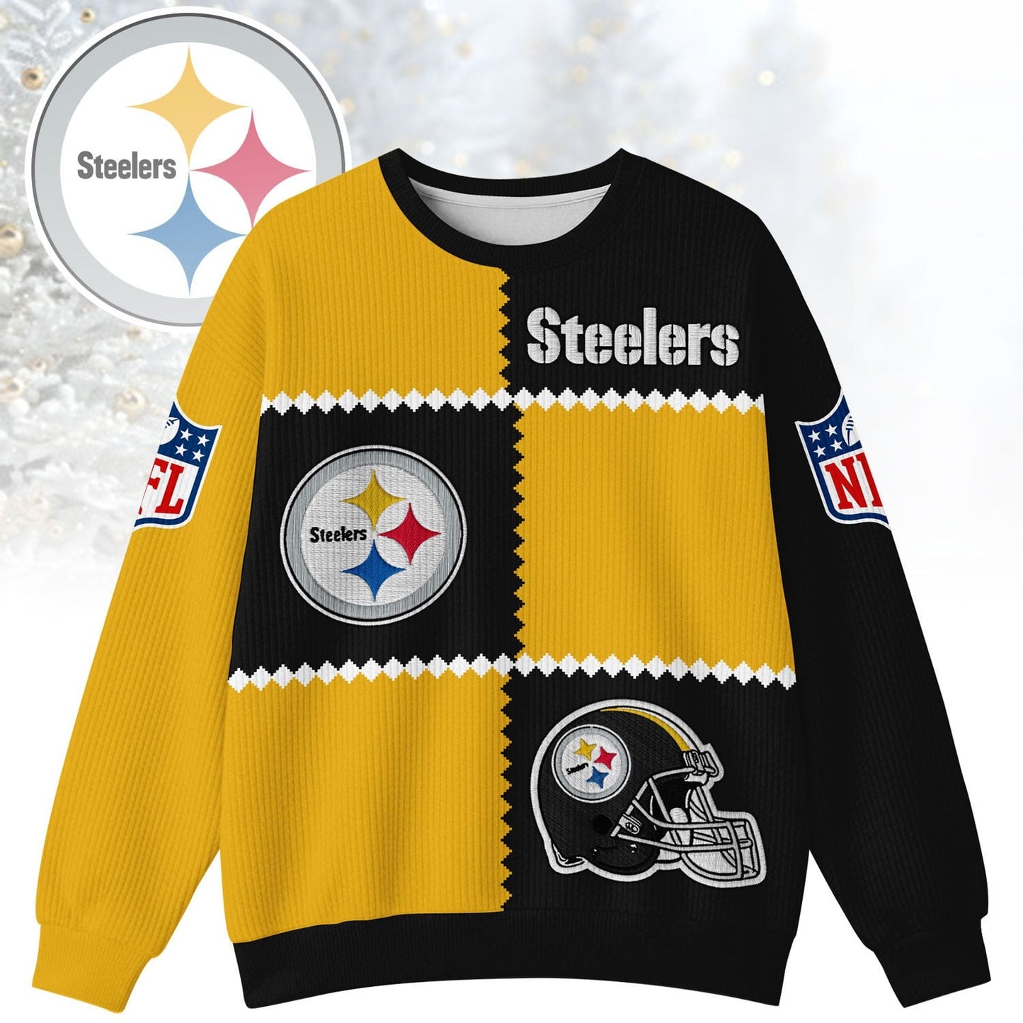 Premium NFL x PIT Cozy Holiday SweatShirt NDT NHM