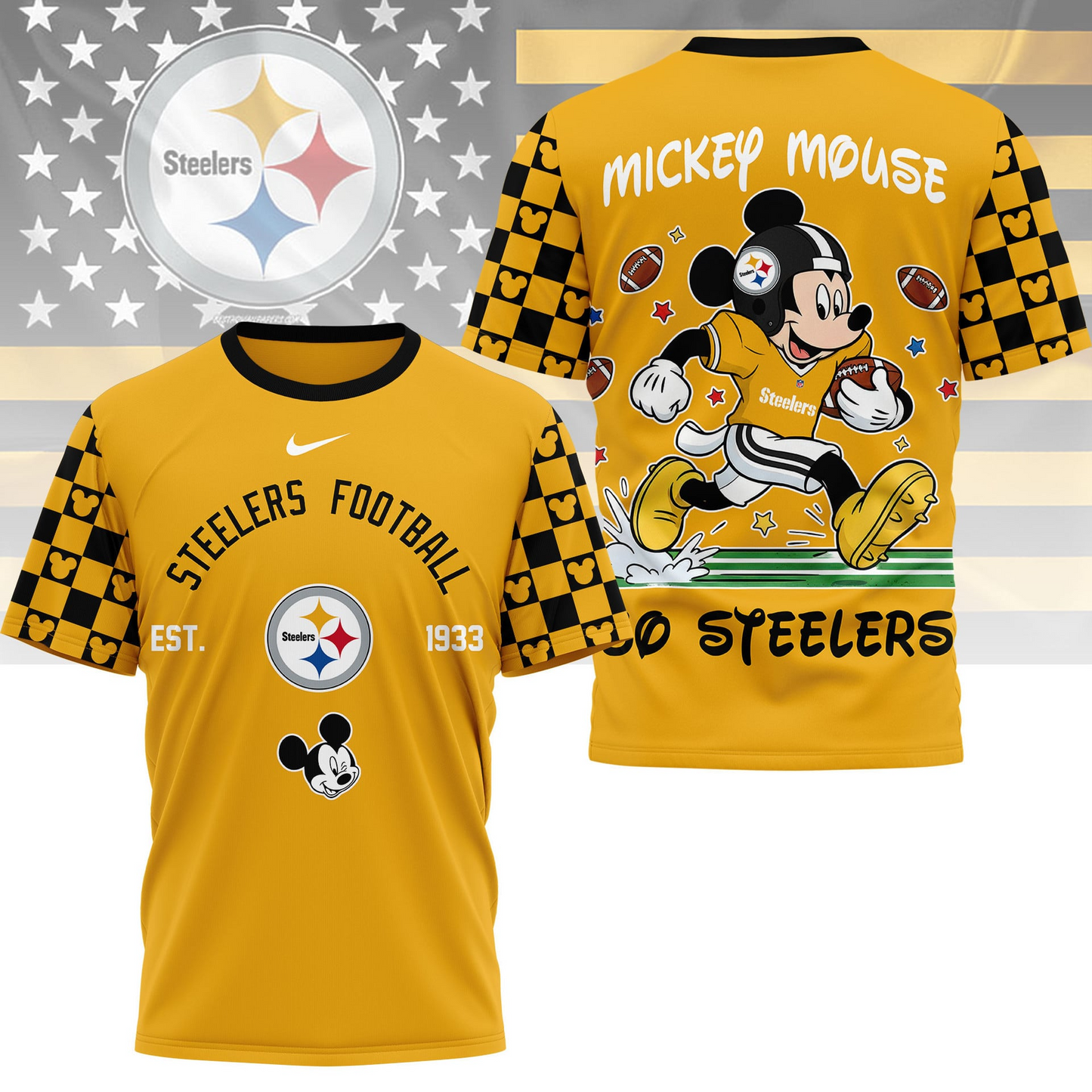 Premium NFL  x PS Mouse Football 3D Shirt NDT VHM