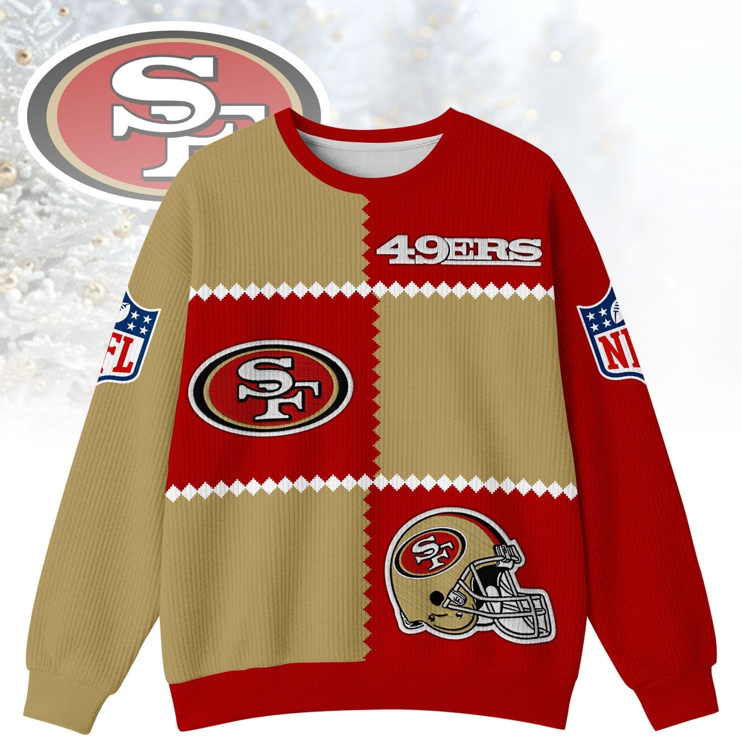 Premium NFL x SF Cozy Holiday SweatShirt NDT NHM