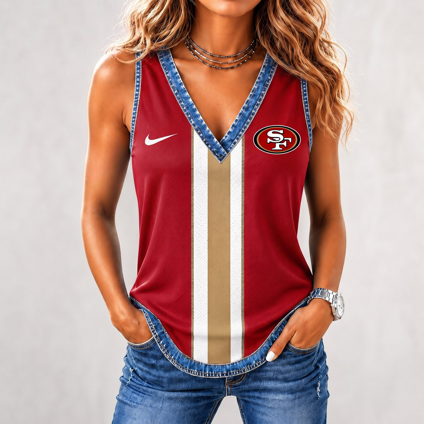 Premium NFL x SF Game Day Sleeveless Top Shirt