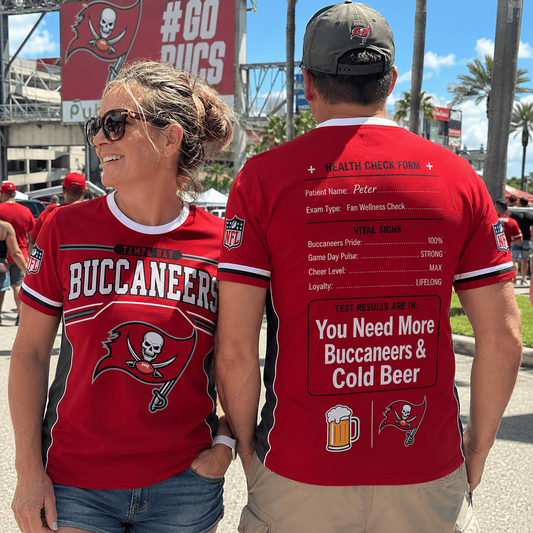 Premium NFL x TB Funny Personalized Health Check Form 3D Shirt Football Enthusiasts 040726