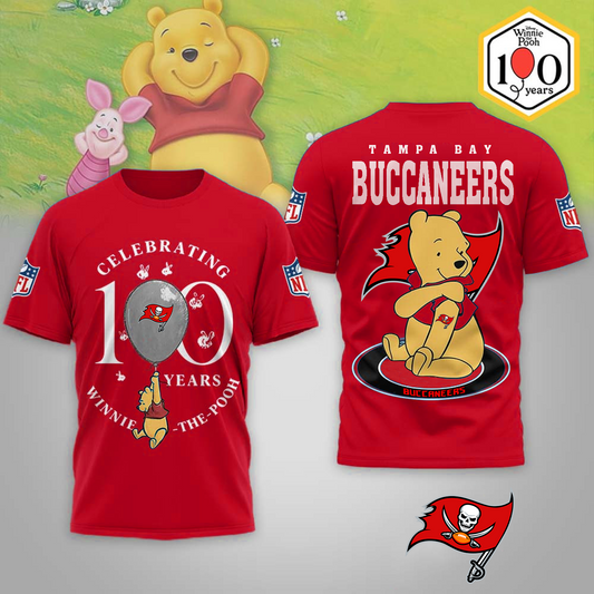 Premium NFL x TB Winnie The Pooh 100th Anniversary 3D Shirt DATND TANTD
