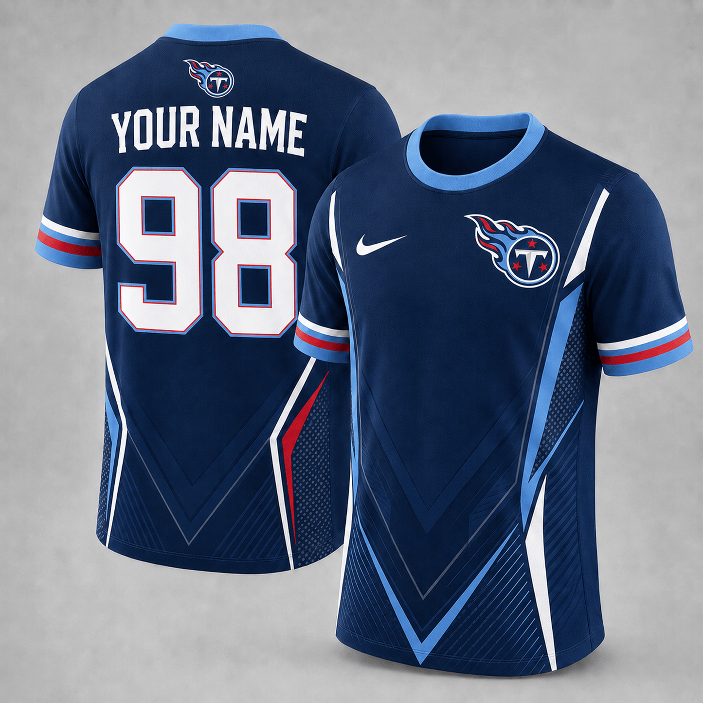 Premium NFL x TEN Custom Name Number Personalized Athletic T-Shirt 220626