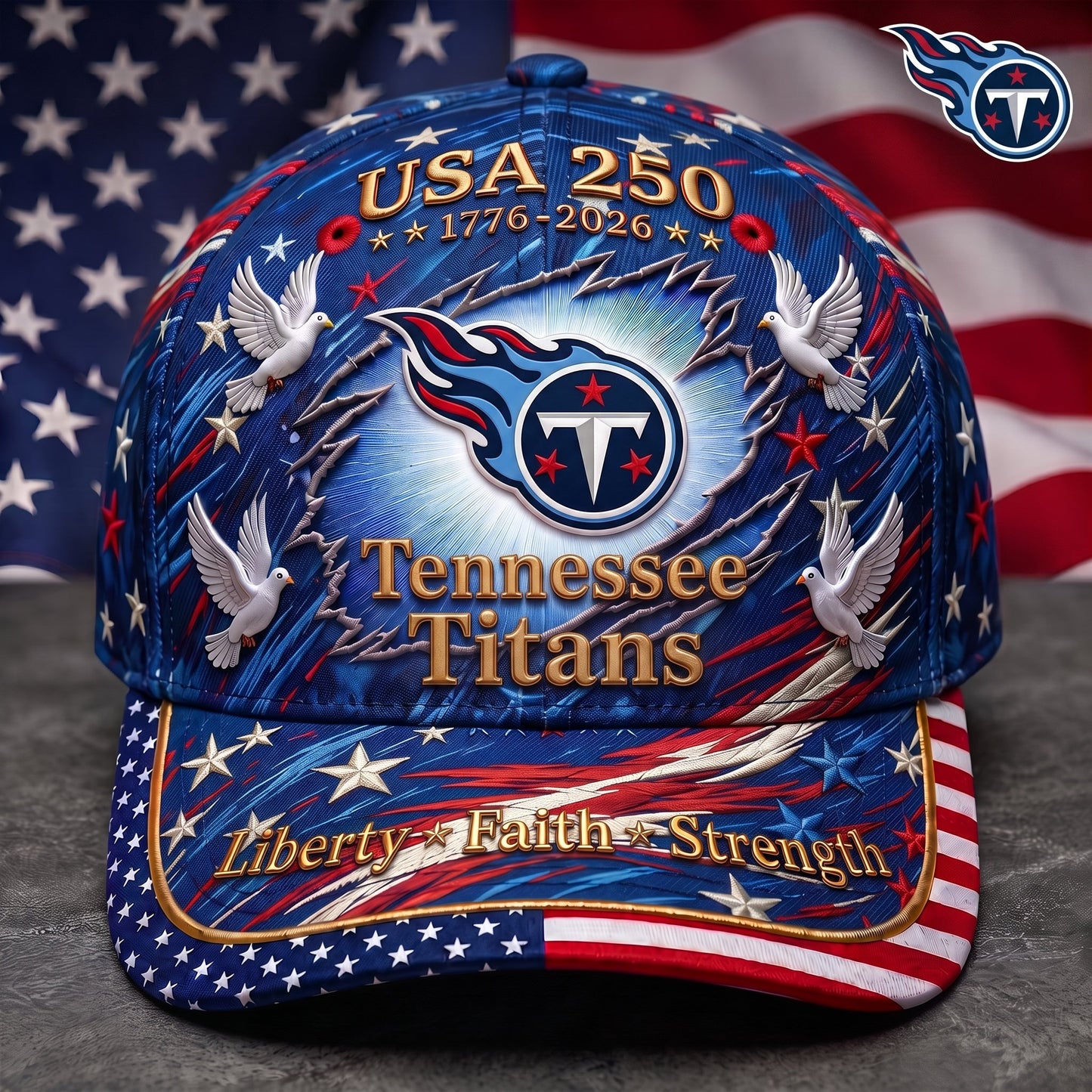 Premium NFL x TT 250 Years Anniversary Of Freedom Cap V4  260626