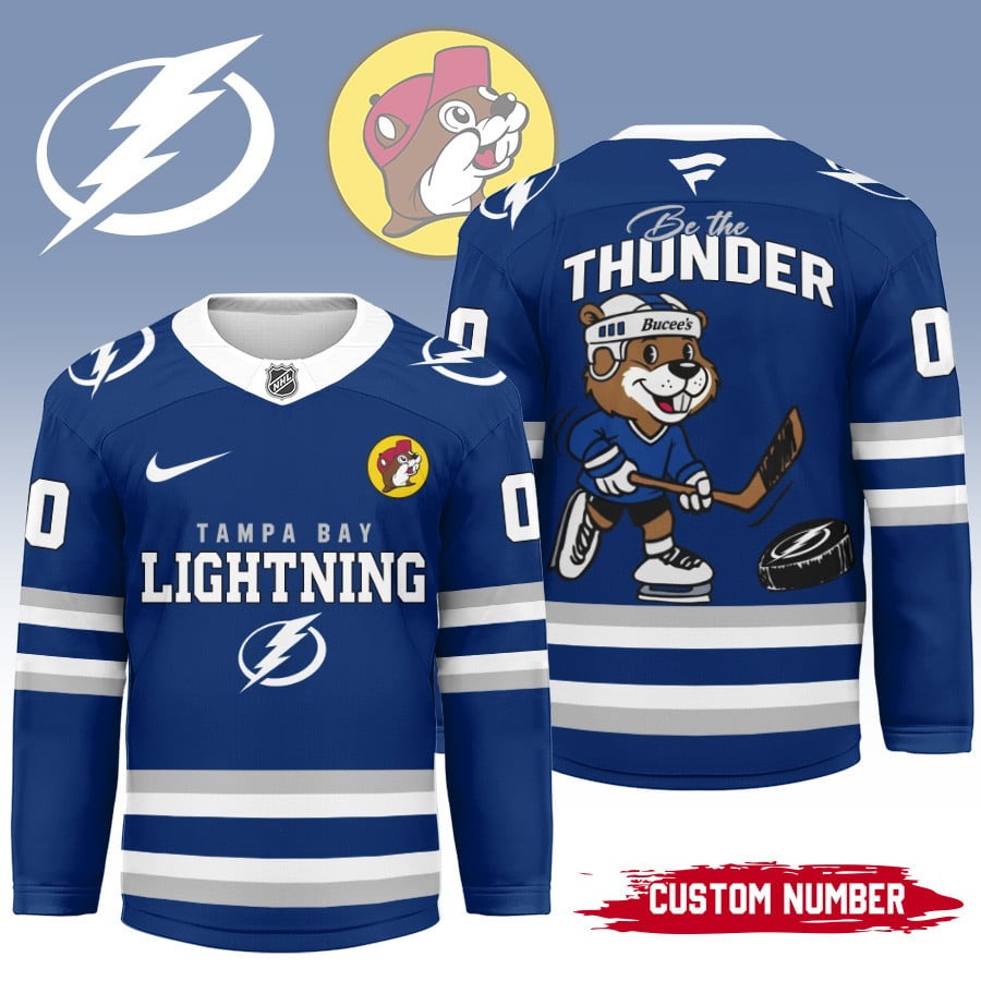 Premium NHL x TBL Bucees Personalized Hockey Jersey NDT LVH