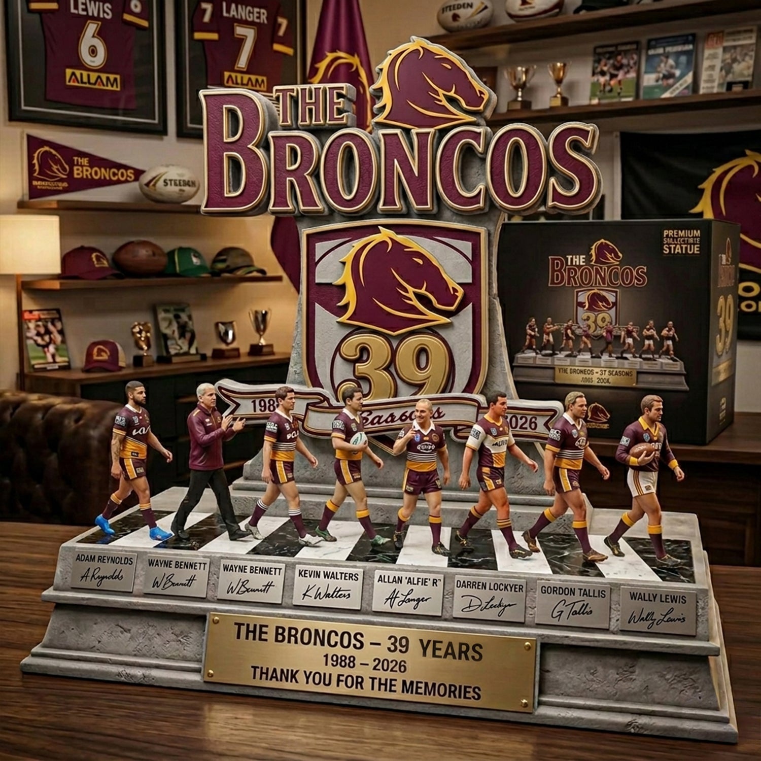 Premium NRL X BB Acrylic Plaque LIMITED EDITION NDT NHM 040426