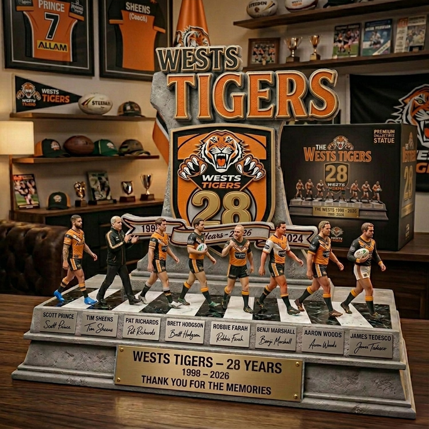 Premium NRL X WT Acrylic Plaque LIMITED EDITION NDT NHM 040426