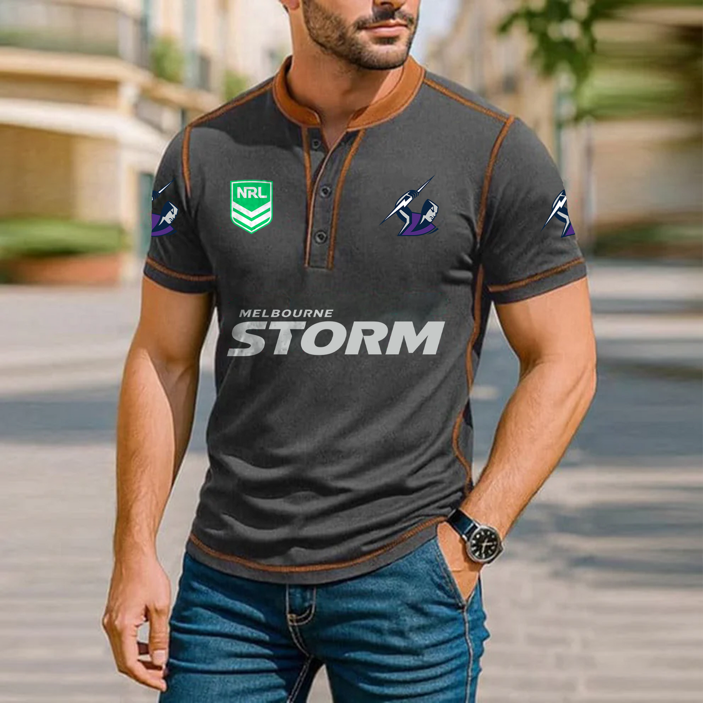Premium NRL x MEL Polo Tshirt NDT TDT 051225