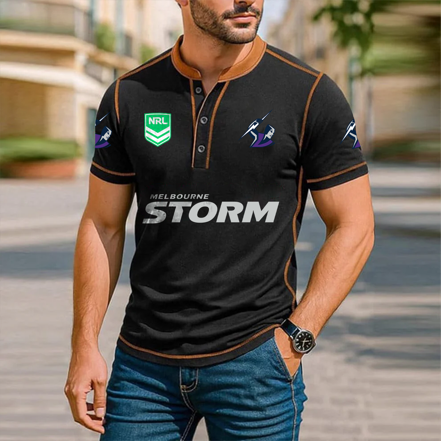 Premium NRL x MEL Polo Tshirt NDT TDT 051225