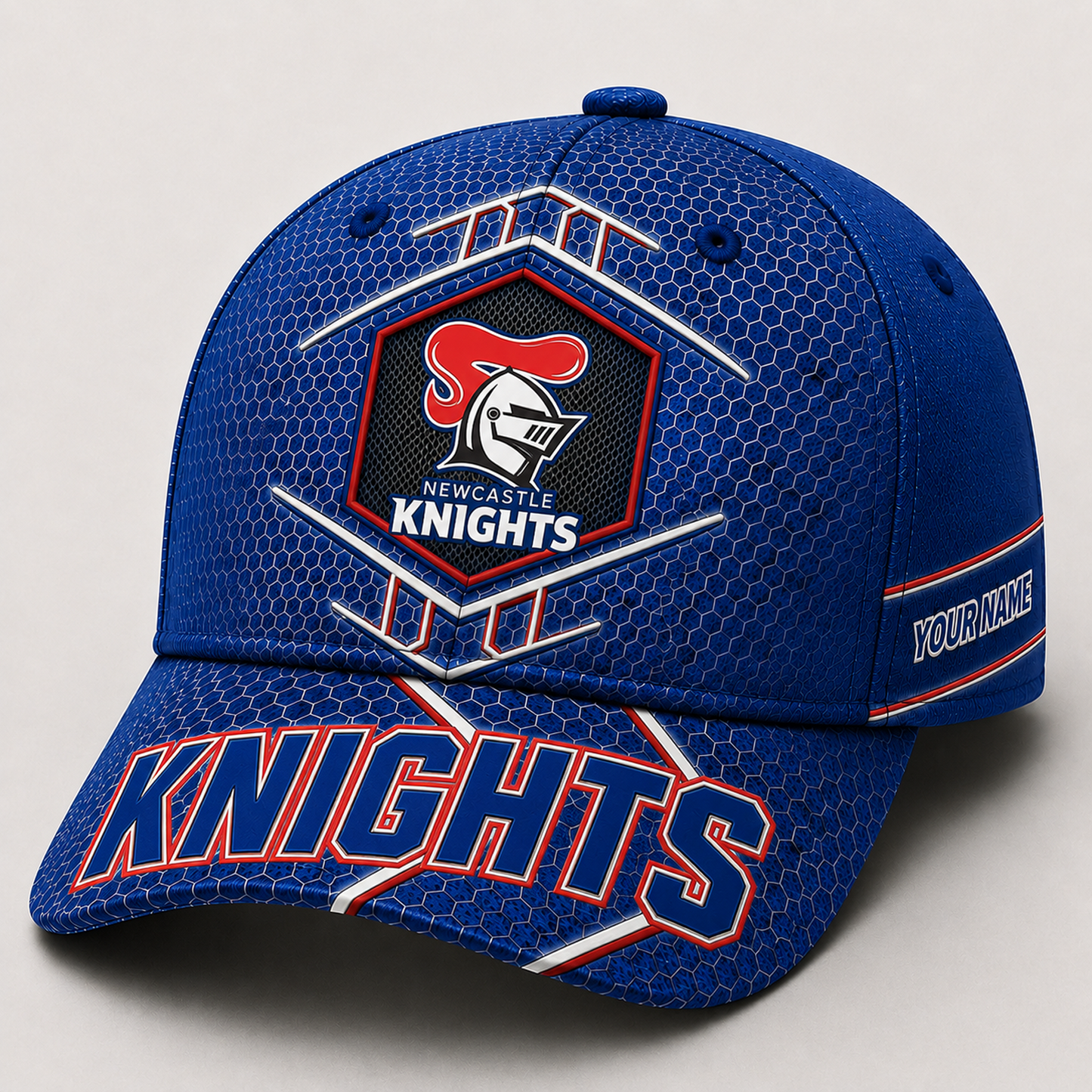 Premium NRL x NEW Honeycomb Custom Name Cap for Loyal Fans