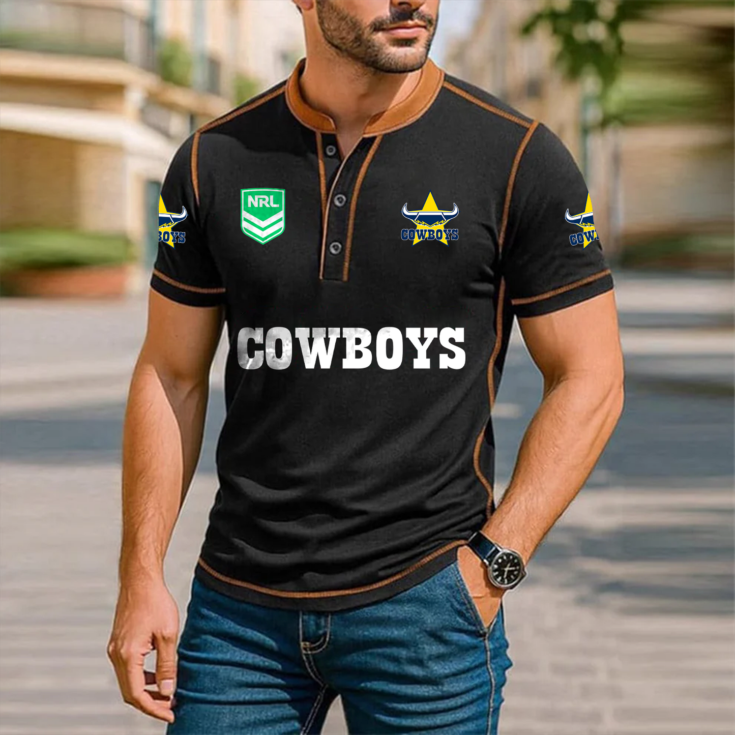 Premium NRL x NQL Polo Tshirt NDT TDT 051225