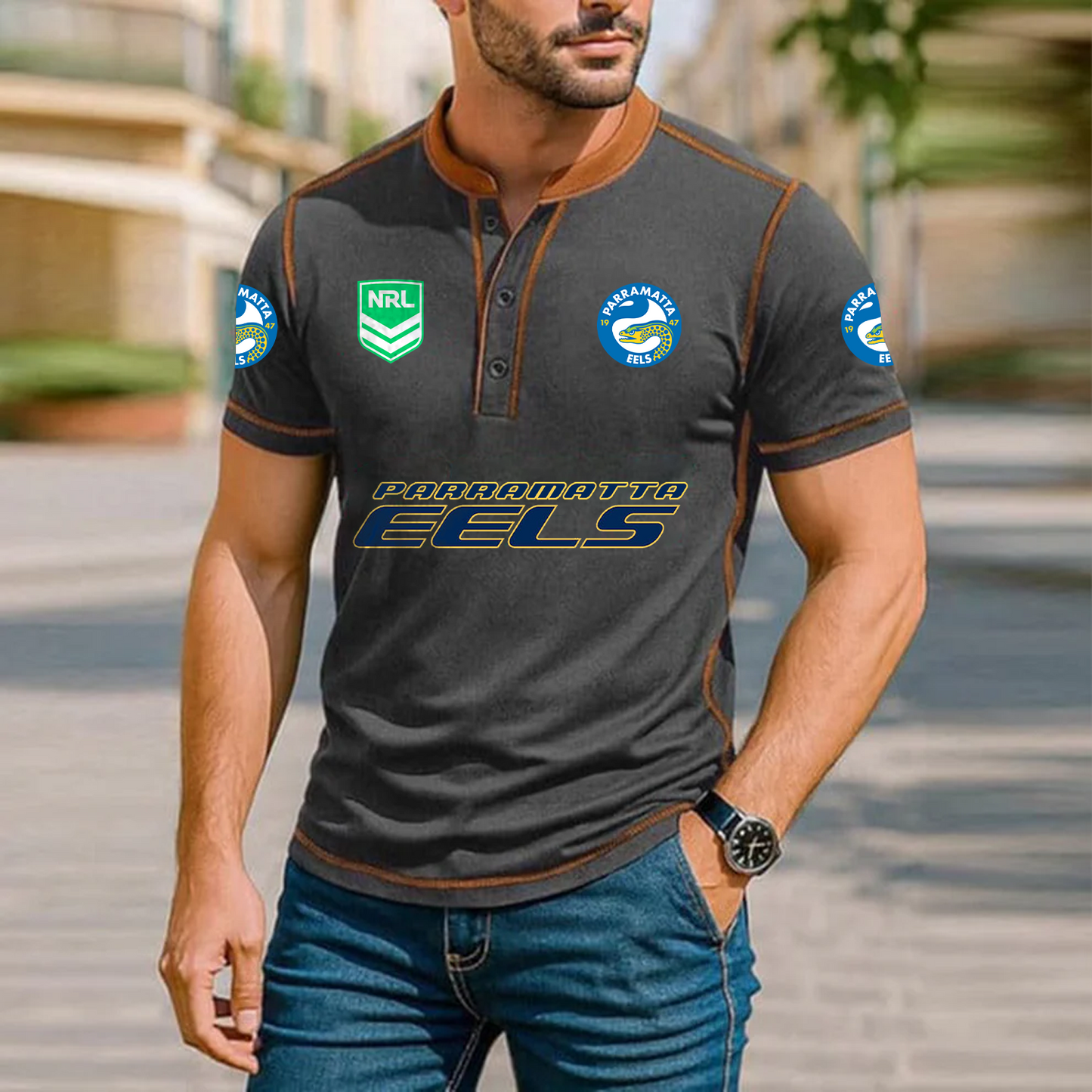 Premium NRL x PAR Polo Tshirt NDT TDT 051225