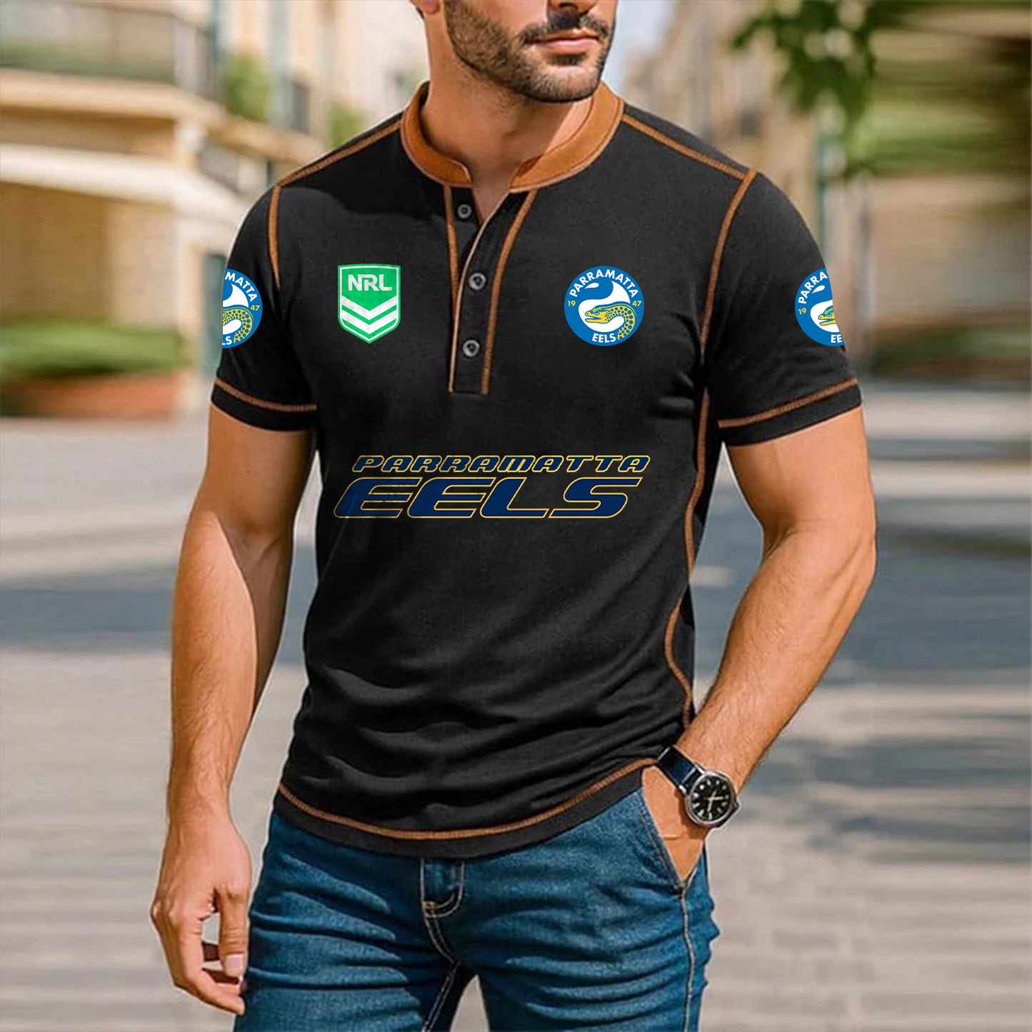 Premium NRL x PAR Polo Tshirt NDT TDT 051225