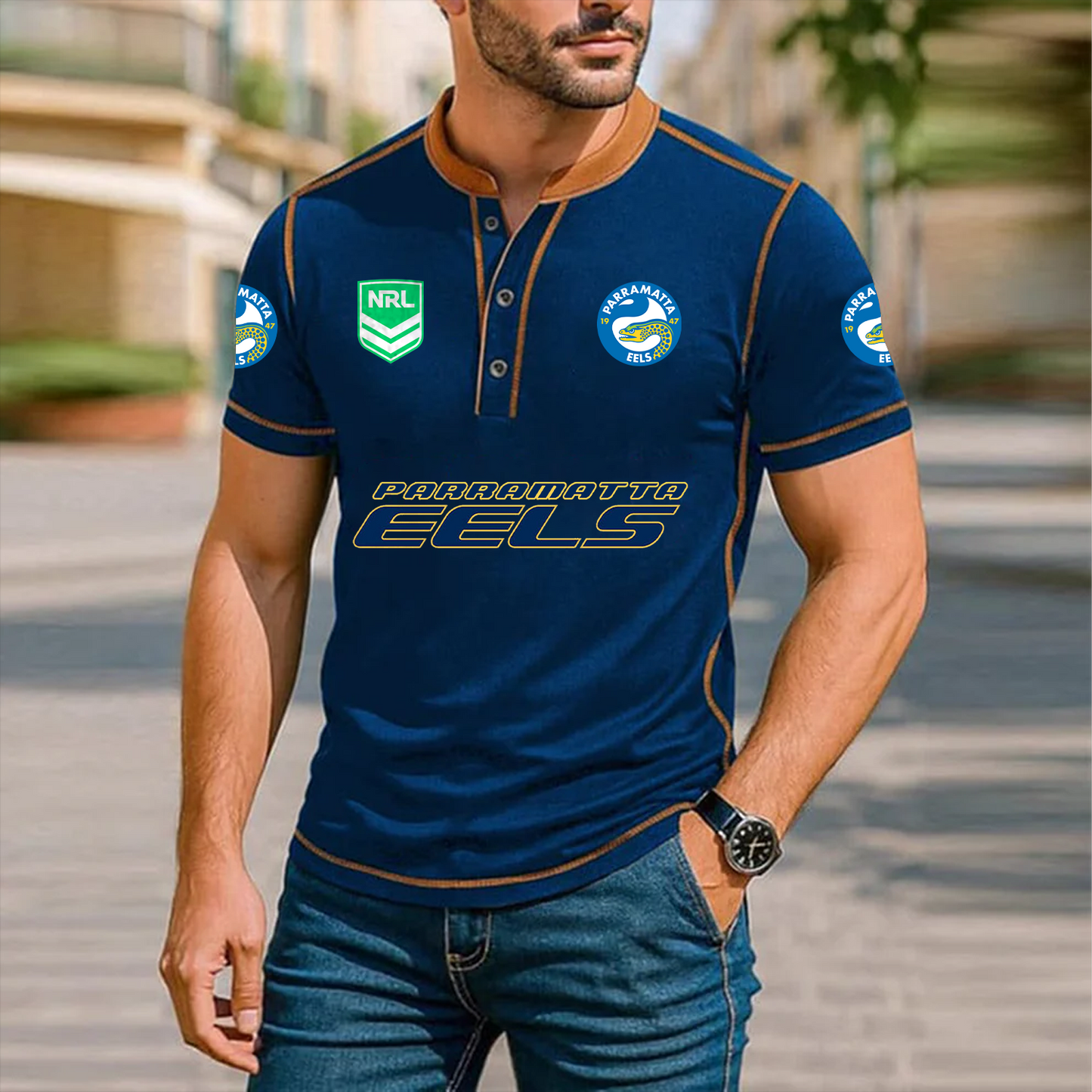 Premium NRL x PAR Polo Tshirt NDT TDT 051225
