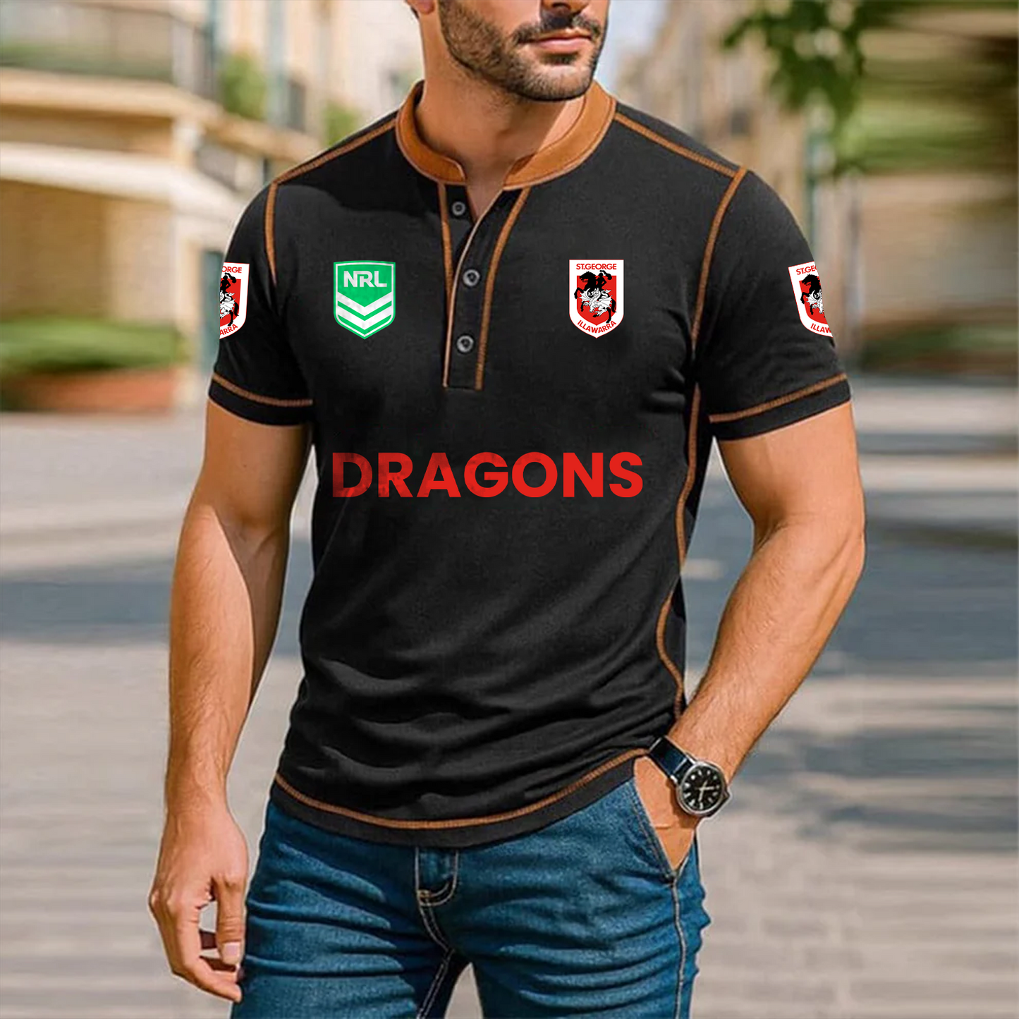 Premium NRL x SGI Polo Tshirt NDT TDT 051225
