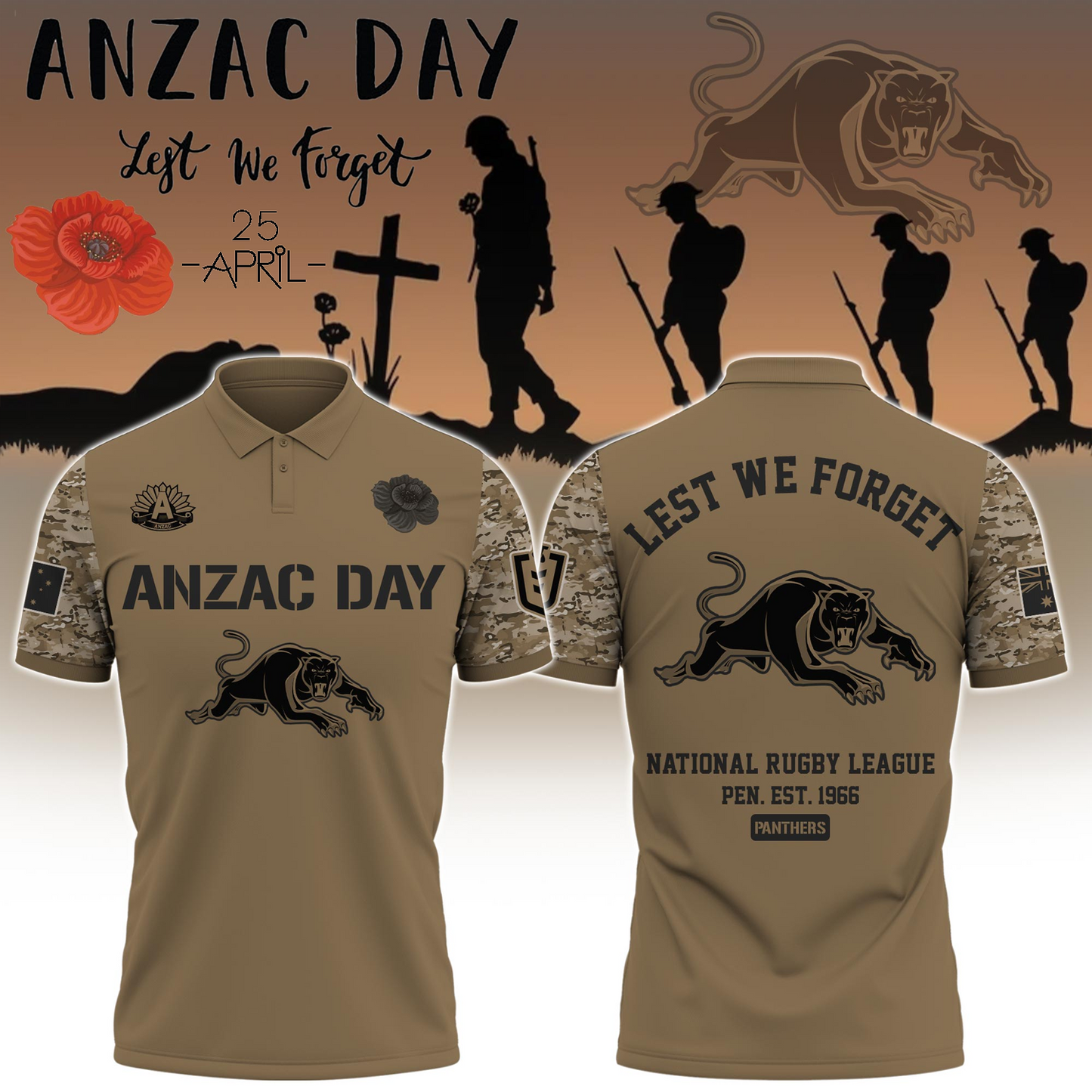 Premium PEN x Anzac Day Shirt DATND TANTD