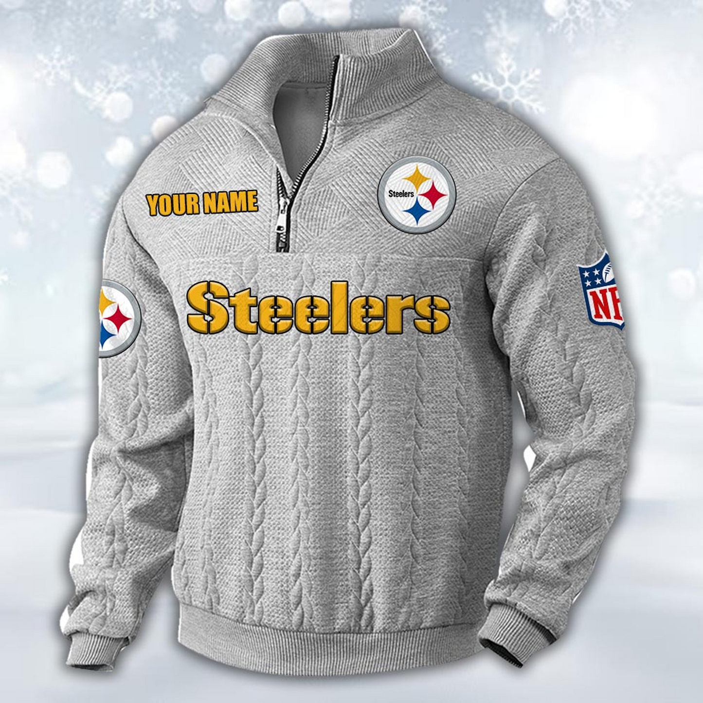 Premium PIT x NFL Cable Knit Quarter-Zip DATND TANTD
