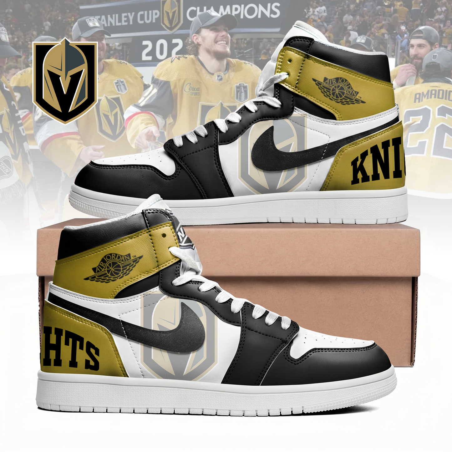 Premium VGK x NHL Teams High Top Sneakers DATND TANTD 090526