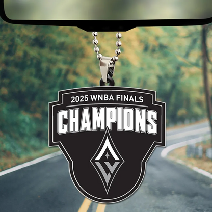 Premium WNBA LVA Champions 2025 Acrylic Car Ornament V2 NMD TTV