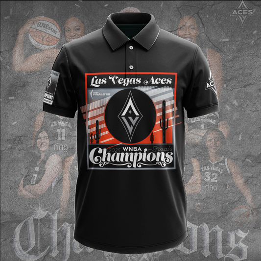 Premium WNBA LVA Champions 2025 Polo V10 NMD TTV